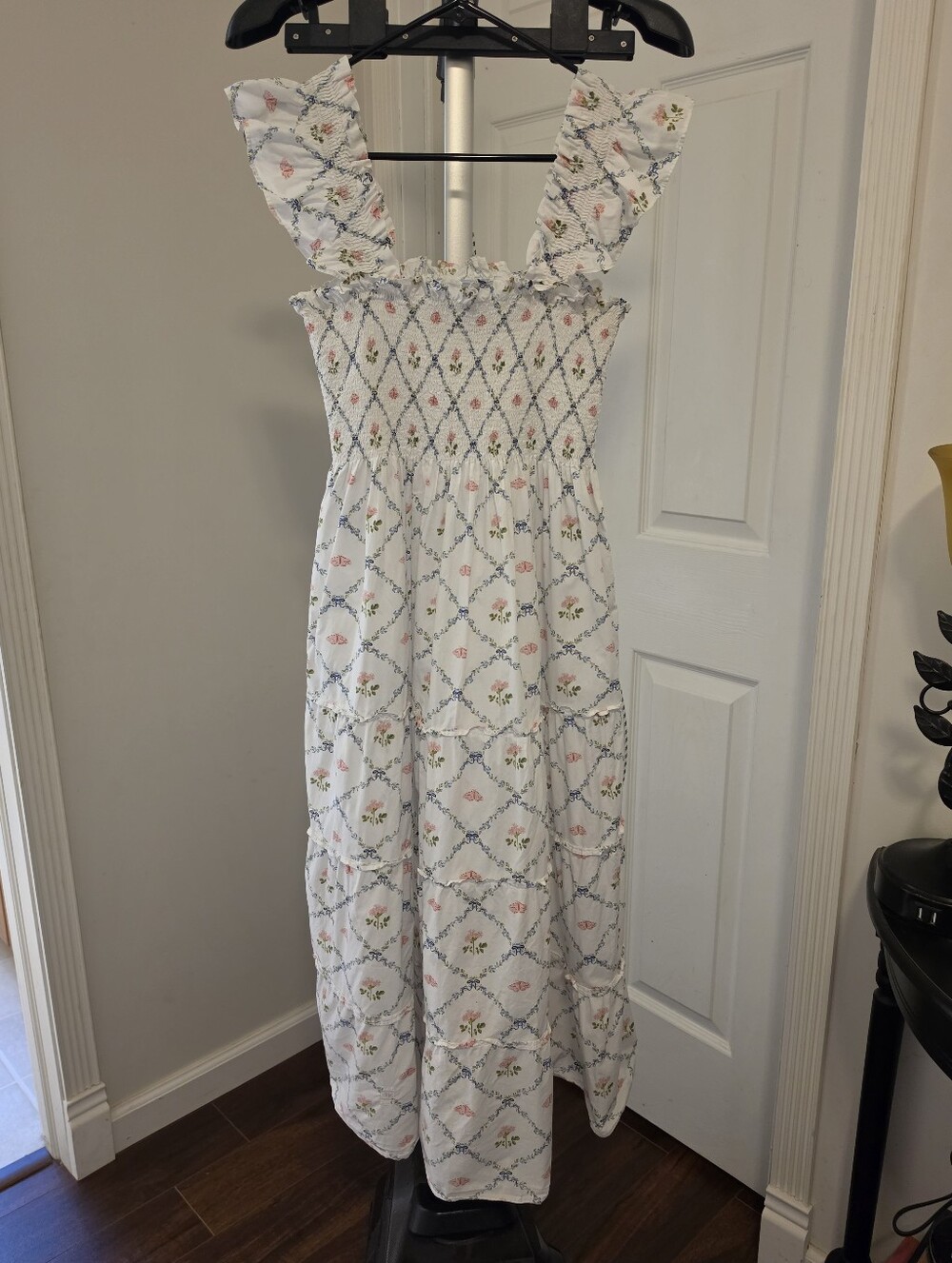 Hill House Home Ellie Nap Dress In Butterfly Trellis - Picture 7 of 10